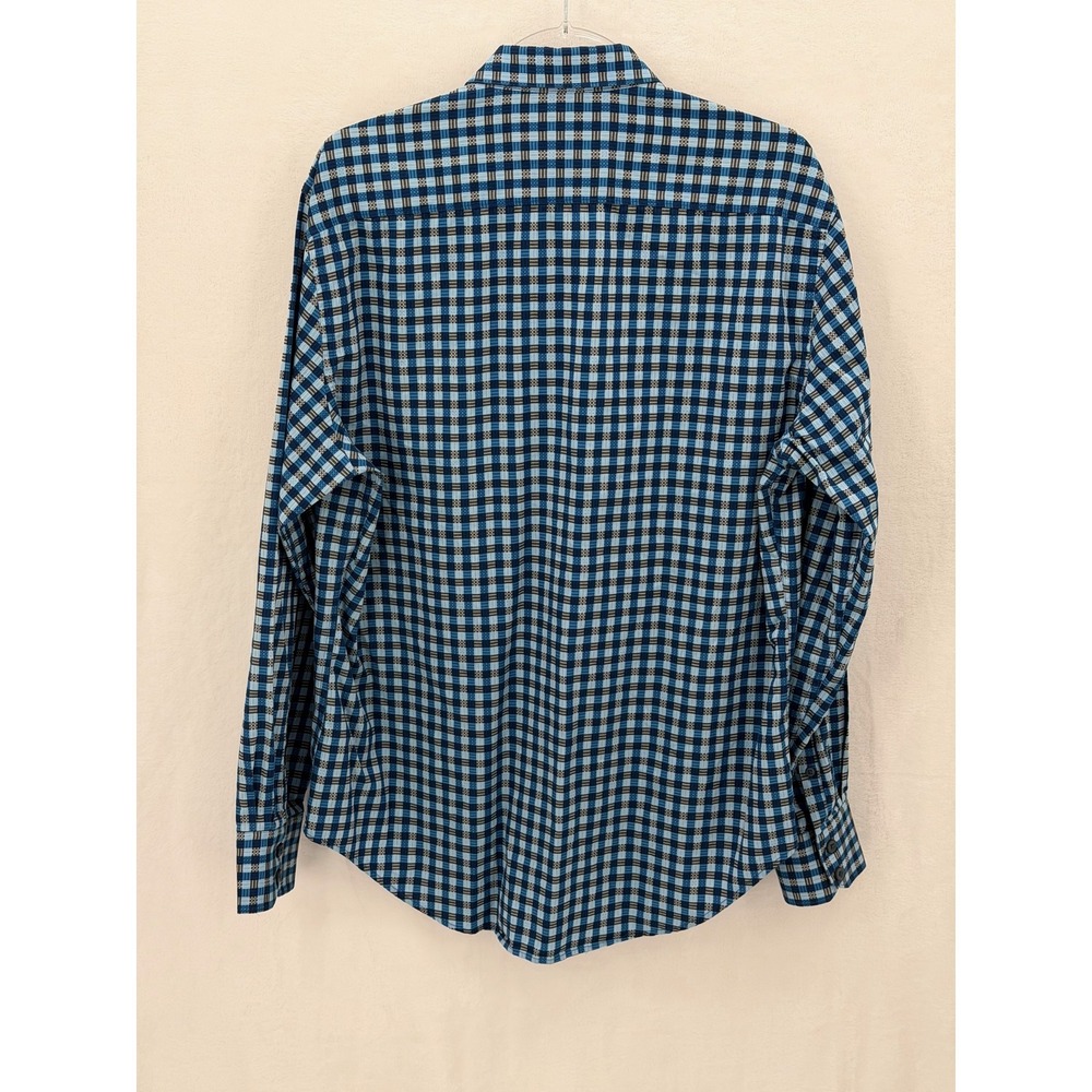 Robert Graham Shirt Mens Large Blue Plaid Button Up Classic Fit Preppy Office - Picture 2 of 9